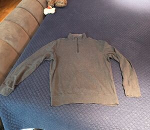 Polo Ralph Lauren Men's Charcoal Zip-Up Sweater